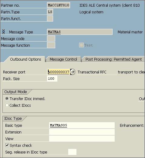 we20 parter profile  在client800中定义ls parter 'macclnt810