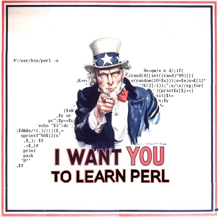 I want you to learn Perl