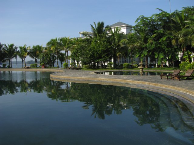 早晨的南丽湖风景