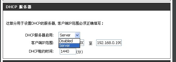 DHCP启用