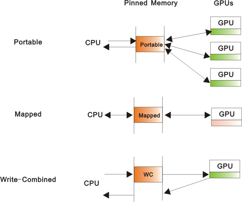 features of pinned memory