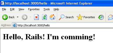 Ruby On Rails学习笔记（3）——Rails程序由0到1
