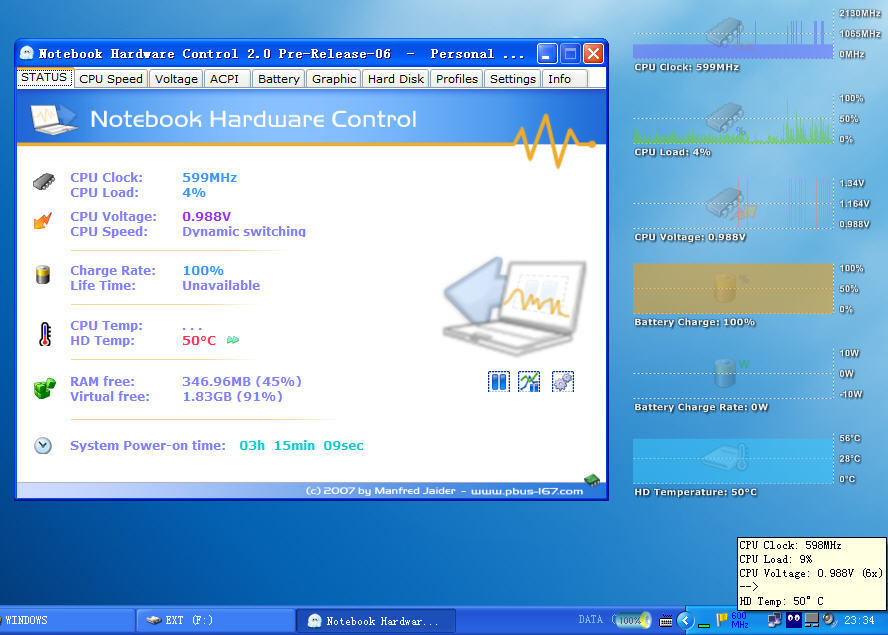 Notebook Hardware Control截图