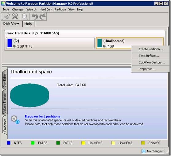 paragon partition manager 9.0 professional