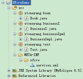 xfire工程的文件结构图
