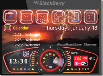 Roewe theme for blackberry 9000 OS 5.0
