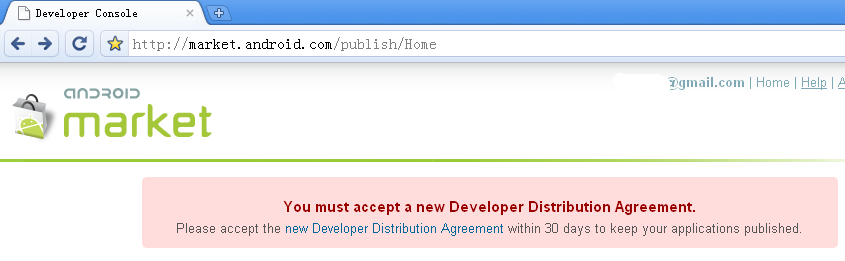 You must accept a new Developer Distribution Agreement