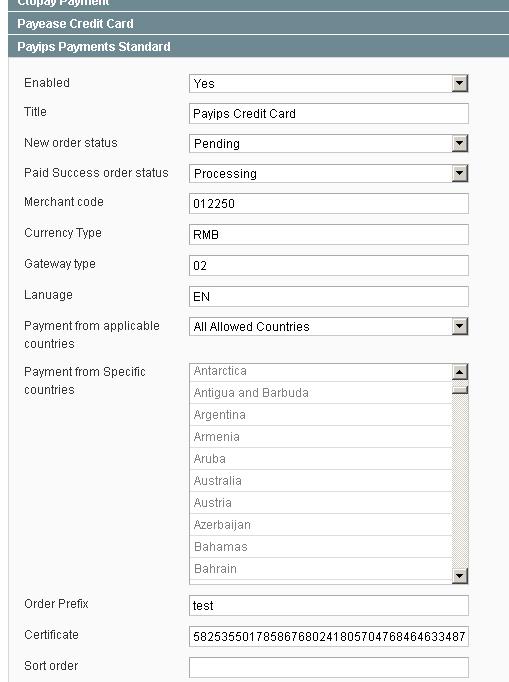 环讯信用卡，IPS，magento IPS