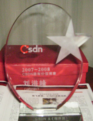 CSDN2008最有价值博客获奖感言--放飞梦想，让我们扬帆远航