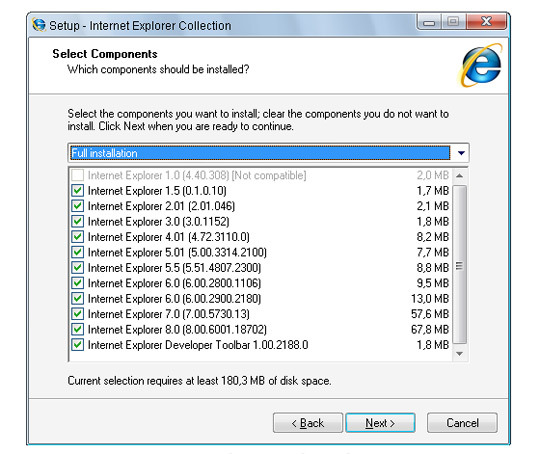 Internet Explorer Collection